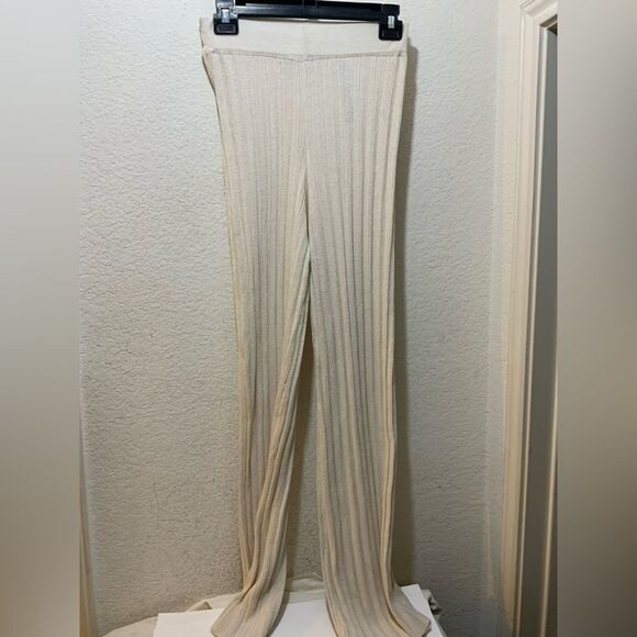 Zara Ribbed High Waisted Pants size small - Picture 3 of 9